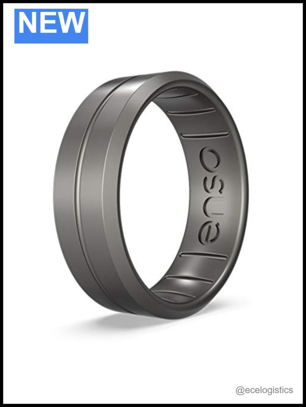 Silicone Ring Classic Contour Stackable Unisex Wedding Band Minimalist